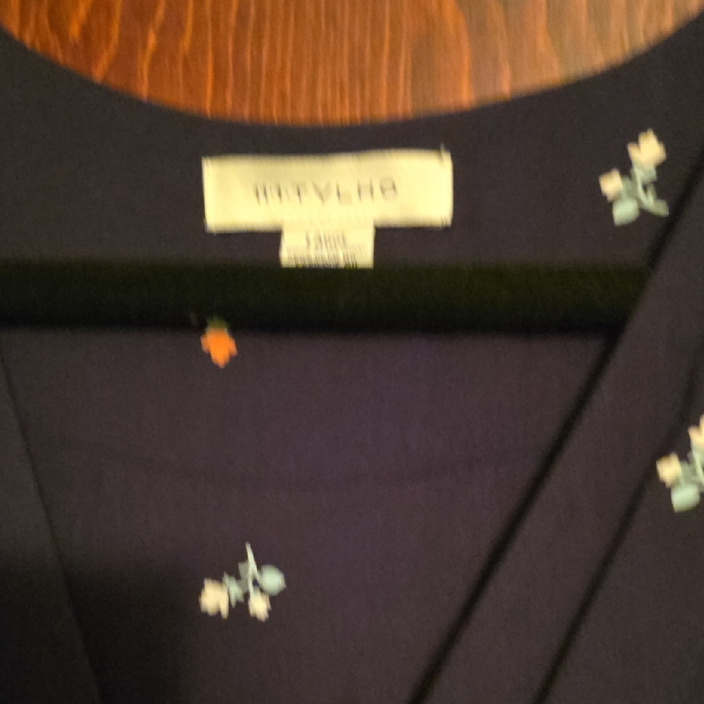 Navy Floral Dress